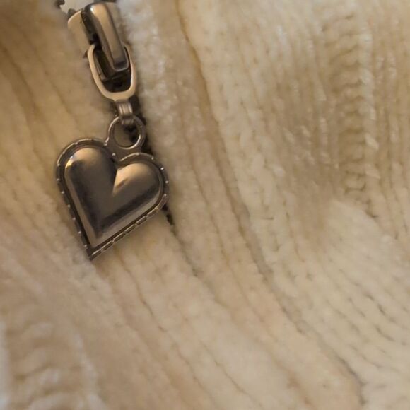 Vintage 90s Alfred Dunner Quarter‎ Zip Floral Pastel Chenille Sweater Womens - Picture 7 of 8